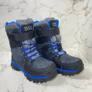 DSG Kids Menace 100g Water Resistant Snow Winter Boots Black/Blue Size 6